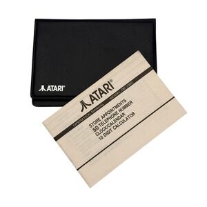Atari Unisex DB 2300 Manual Case Vintage Tech Accessory OS Black Faux Leather
